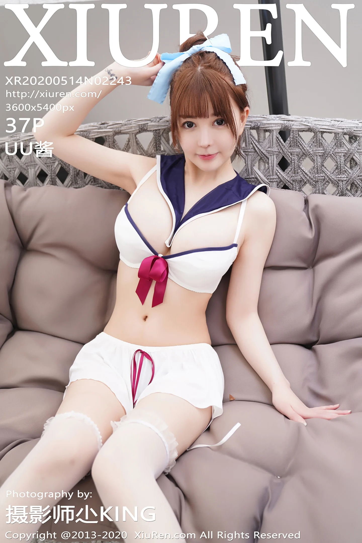 [XiuRen秀人网]No.2243_嫩模UU酱水手服内衣主题户外半脱露傲人豪乳极致诱惑写真37P-秀人网 - XiuRen.Xyz